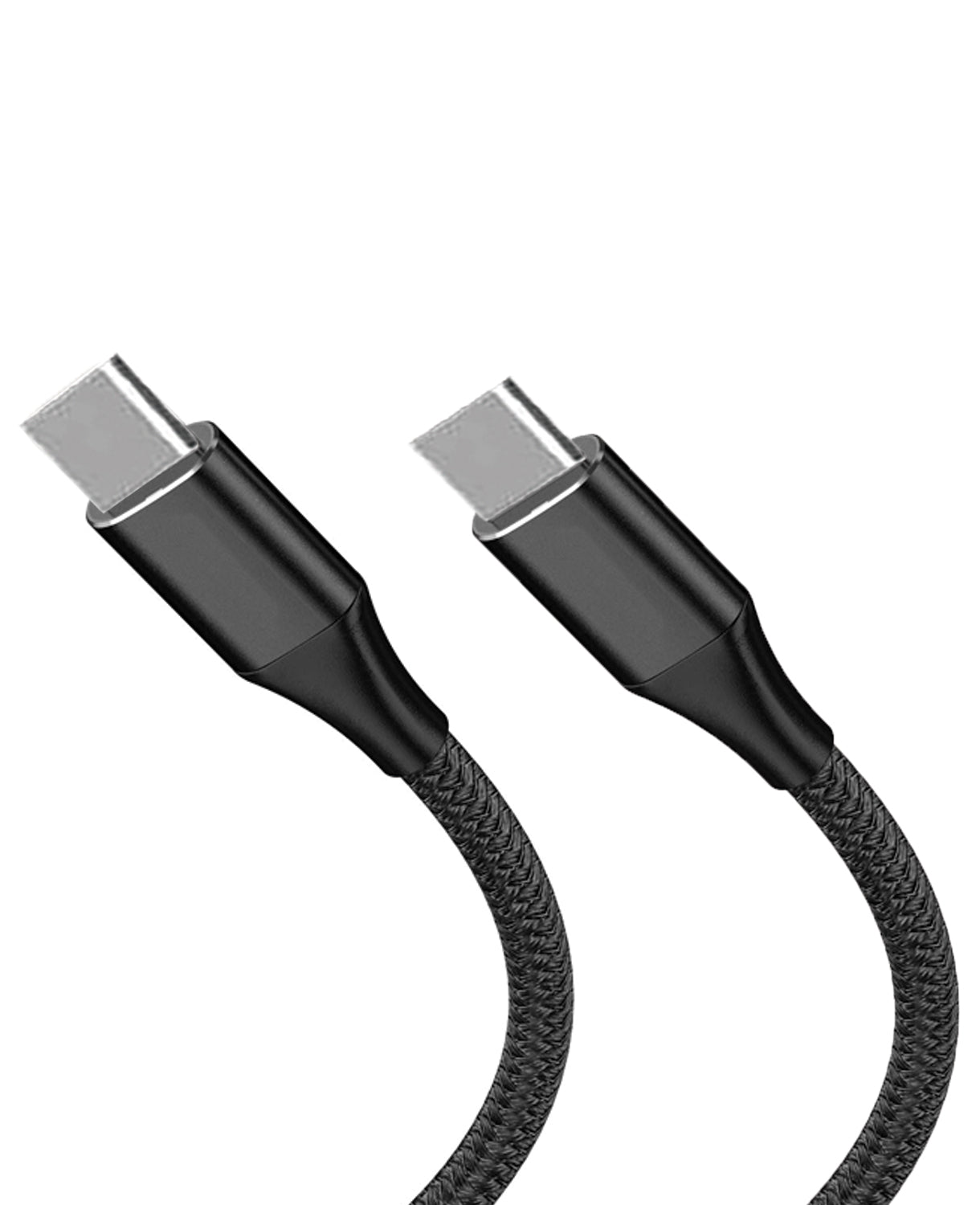 Fast Charging Cable Nylon braided, USB Type-C to C for Samsung Huawei lenovo Android -Black Fast Charging Cable Nylon braided, USB Type-C to C for Samsung Huawei lenovo Android -Black